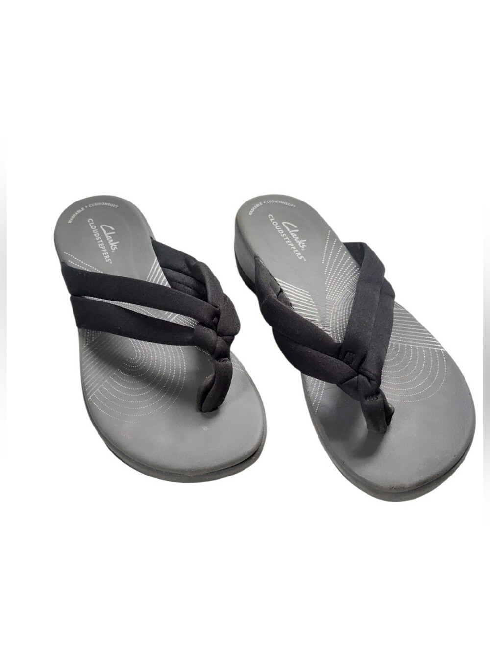 Clarks Cloudsteppers Arla Kaylie Thong Comfort Sandals Sz 8